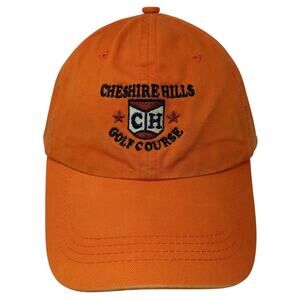 Cheshire Hills Golf Course Slideback Baseball Cap Orange One Size Town Talk